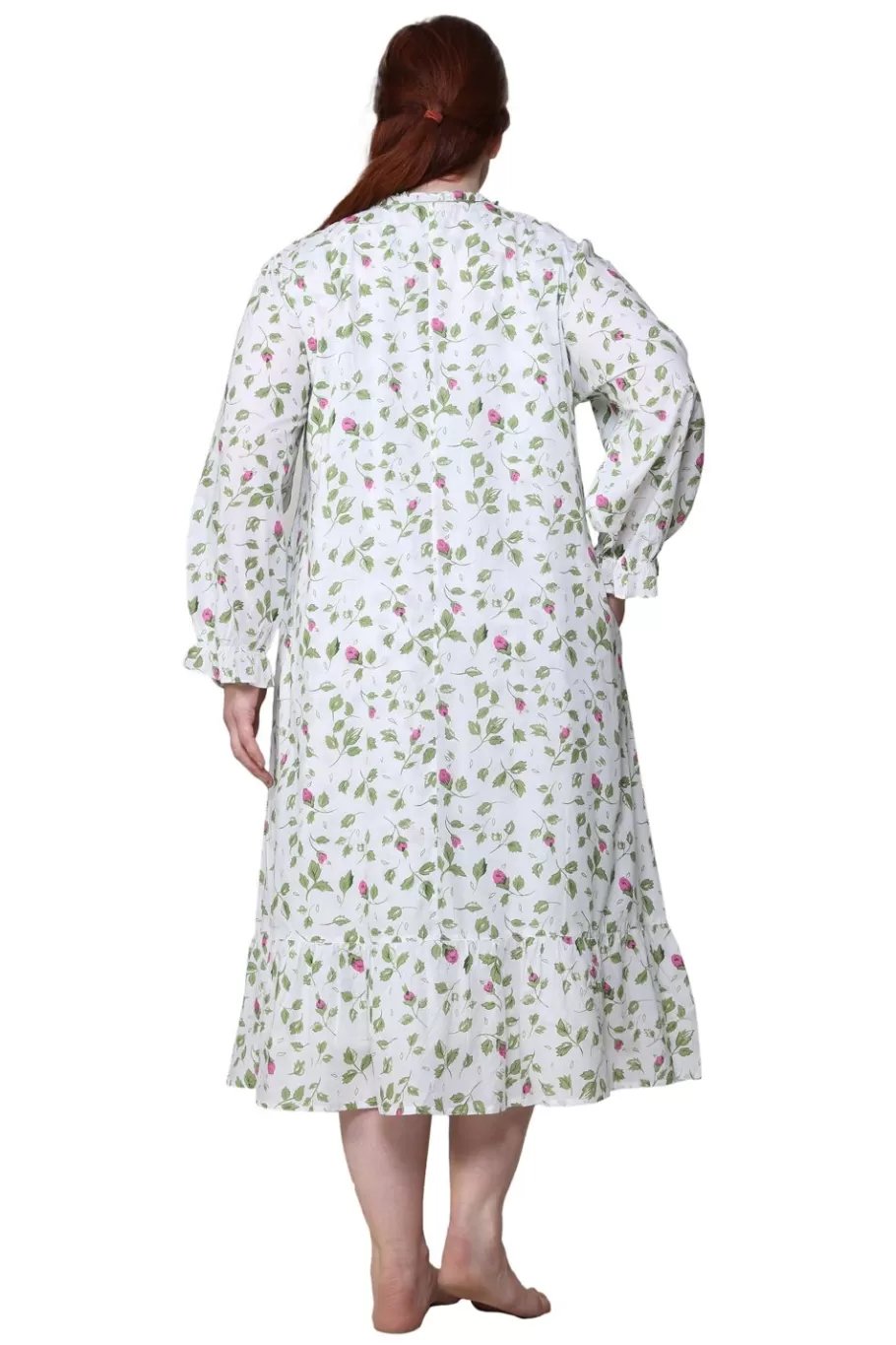 La Cera™ Bata La Cera Rose Vine 100% Algodon - Talla Grande^ Más Ropa De Dormir