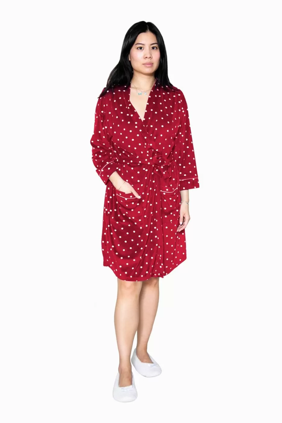 La Cera™ Bata Tipo Kimono Minky Sedosa Y Transparente De La Cera^ Batas