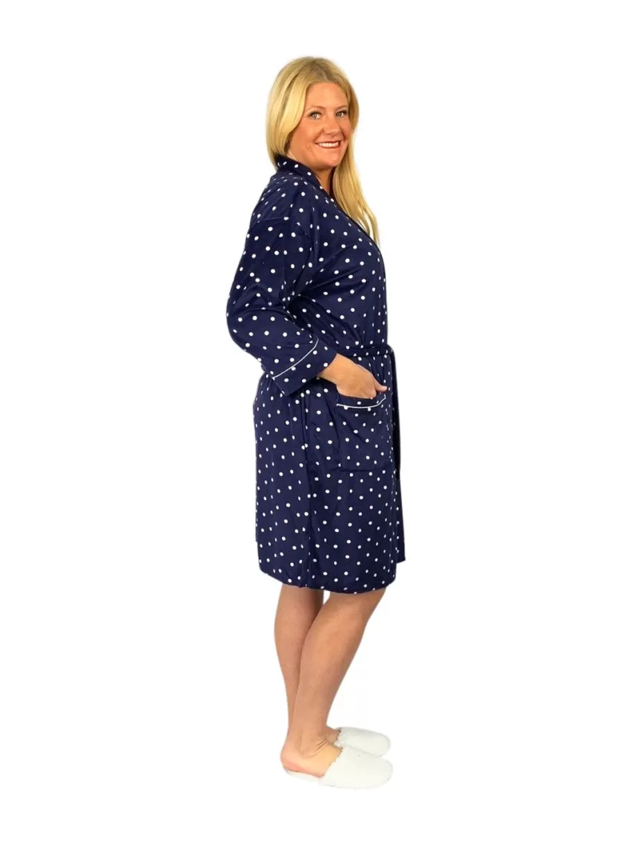 La Cera™ Bata Tipo Kimono Minky Sedosa Y Transparente De Talla Grande La Cera^ Batas
