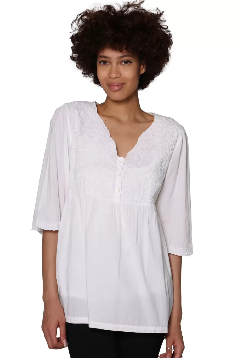La Cera™ Blusa Con Corpino Bordado La Cera^ Tapas