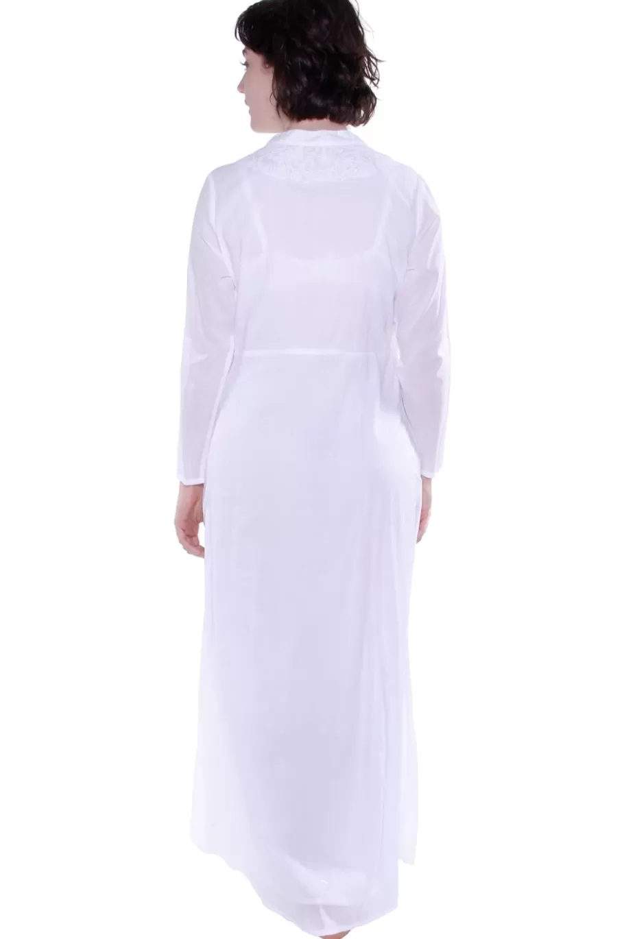 La Cera™ Caftan Bordado Con Cuello En V Y Muesca La Cera^ Caftanes