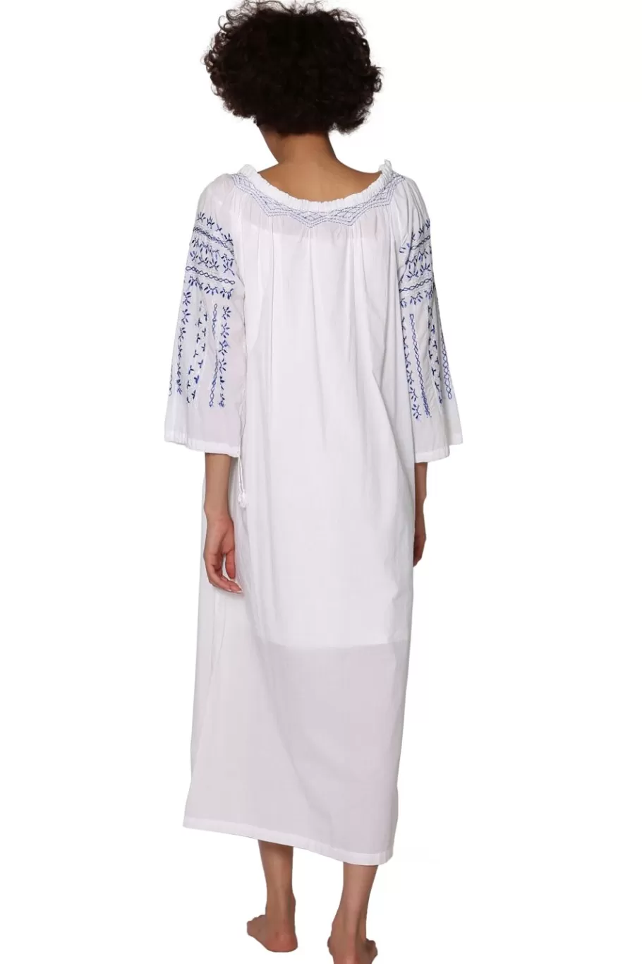La Cera™ Caftan Bordado Con Manga Corta La Cera^ Caftanes