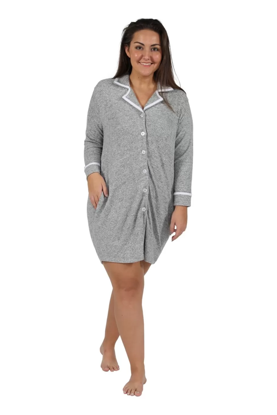 La Cera™ Camisa De Dormir A Medida De Talla Grande The Comfort Collection^ Más Ropa Cómoda