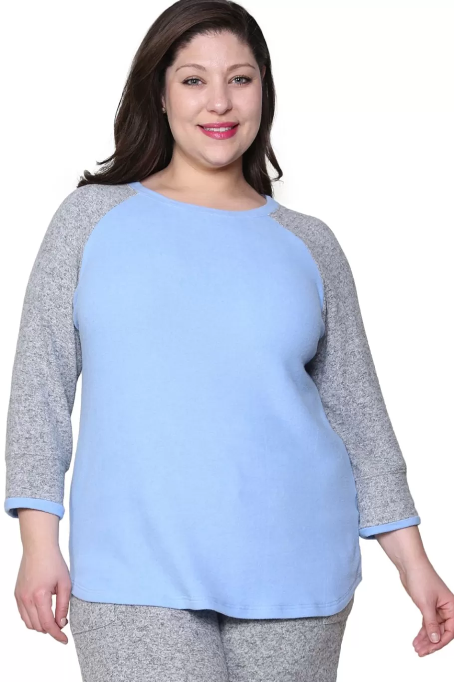 La Cera™ Camiseta De Beisbol De Talla Grande Comfort Collection^ Más Ropa Cómoda