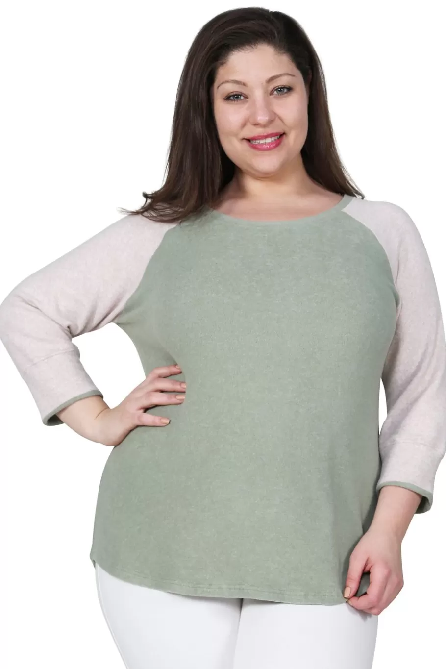 La Cera™ Camiseta De Beisbol De Talla Grande Comfort Collection^ Más Ropa Cómoda