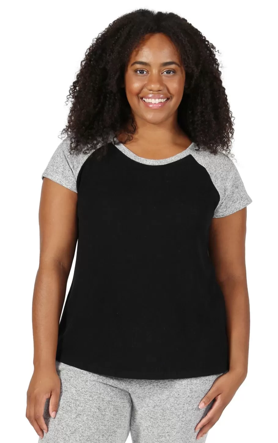 La Cera™ Camiseta De Dos Tonos De Talla Grande The Comfort Collection^ Más Ropa Cómoda