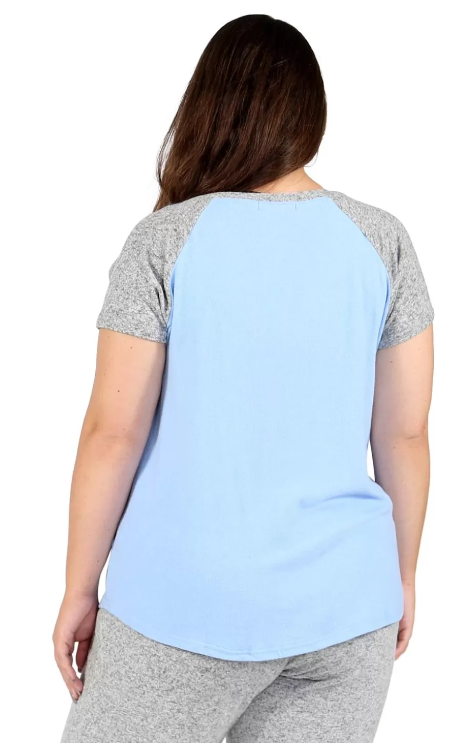 La Cera™ Camiseta De Dos Tonos De Talla Grande The Comfort Collection^ Más Ropa Cómoda
