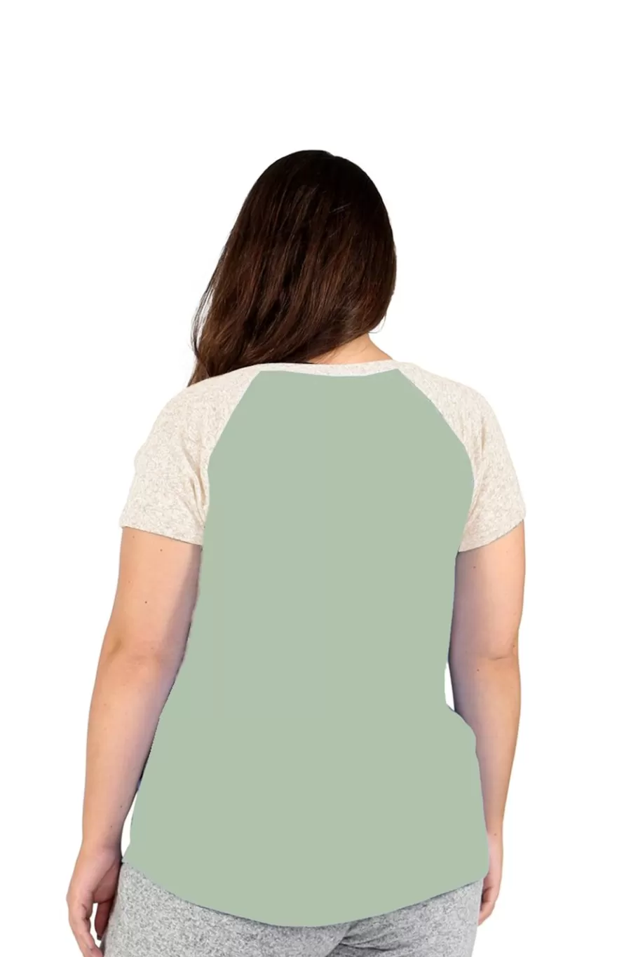 La Cera™ Camiseta De Dos Tonos De Talla Grande The Comfort Collection^ Más Ropa Cómoda