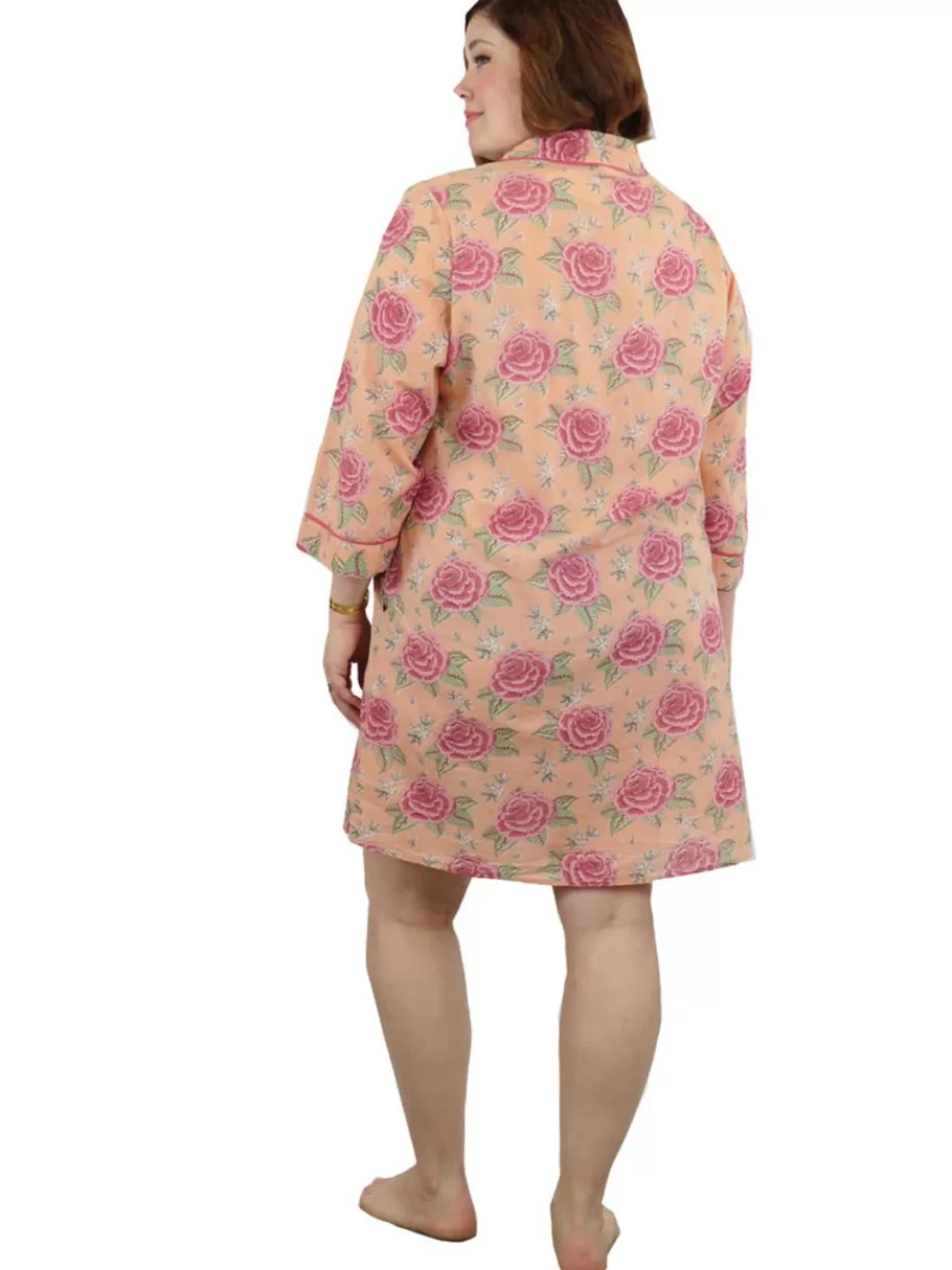 La Cera™ Camison De Manga Larga La Cera Talla Grande^ Más Ropa De Dormir
