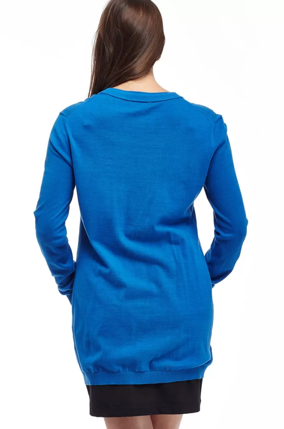 La Cera™ Cardigan Boyfriend De Manga Larga La Cera - Talla Grande^ Plus Tops