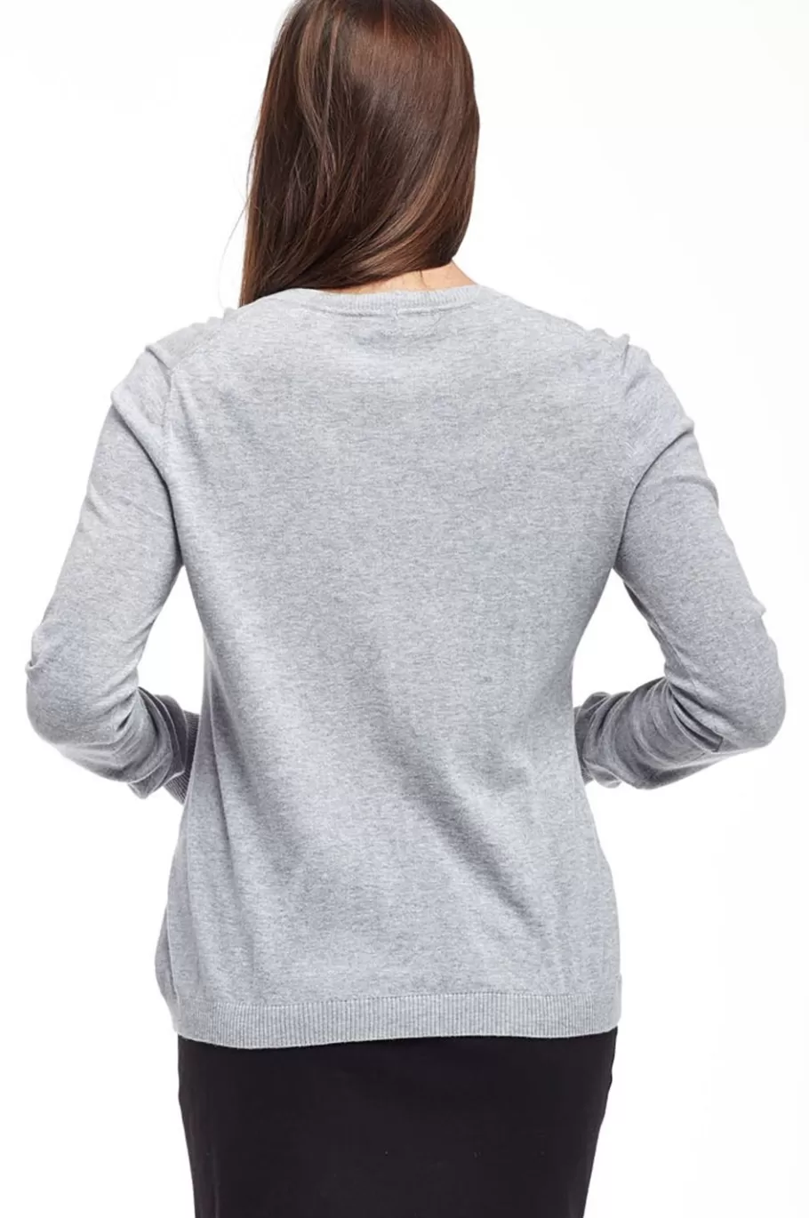 La Cera™ Cardigan De Manga Larga Con Bolsillos La Cera - Talla Grande^ Plus Tops