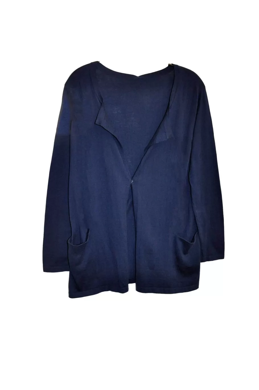 La Cera™ Cardigan Tipo Cascada De Manga Larga La Cera Talla Grande^ Plus Tops