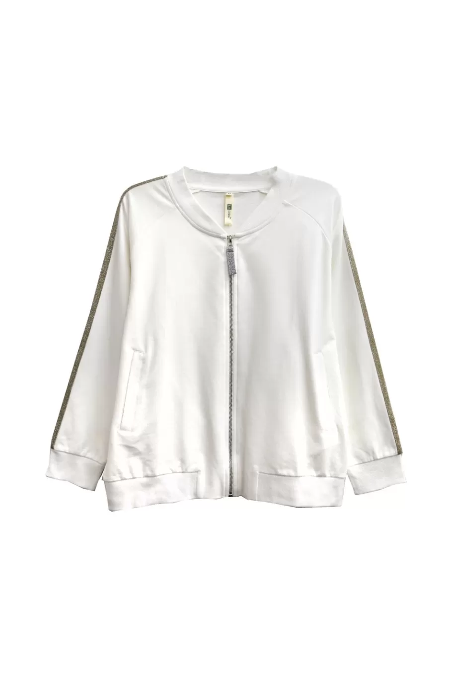 La Cera™ Chaqueta Con Cremallera De Felpa Francesa De Talla Grande^ Más Ropa Cómoda