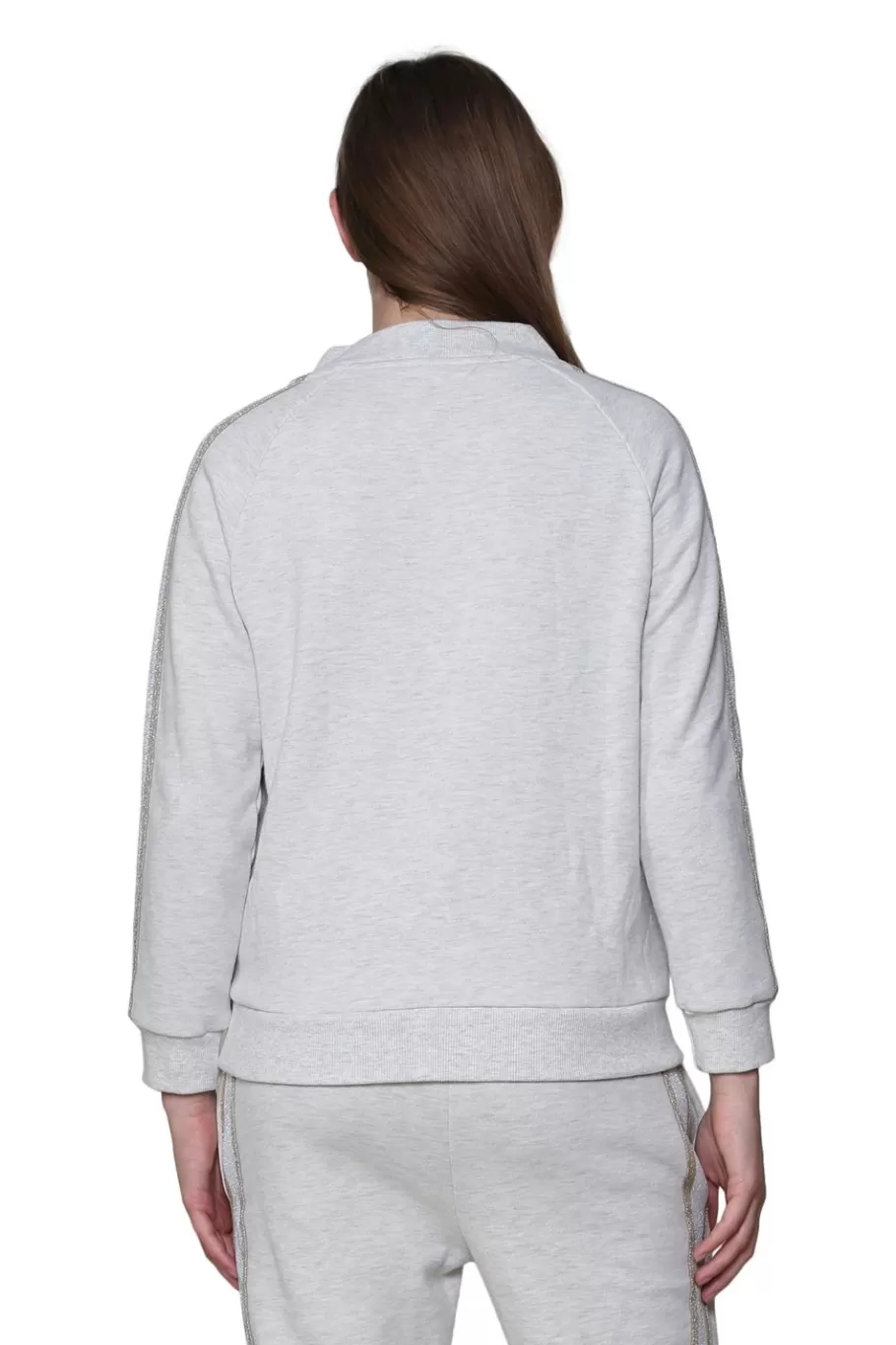 La Cera™ Chaqueta Con Cremallera De Felpa Francesa De Talla Grande^ Más Ropa Cómoda