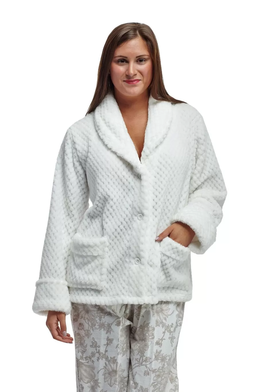 La Cera™ Chaqueta De Cama De Forro Polar Con Forma De Panal^ Chaquetas De Cama