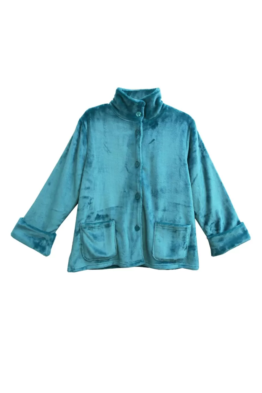 La Cera™ Chaqueta De Cama Roja De Felpa Talla Grande La Cera^ Chaquetas De Cama