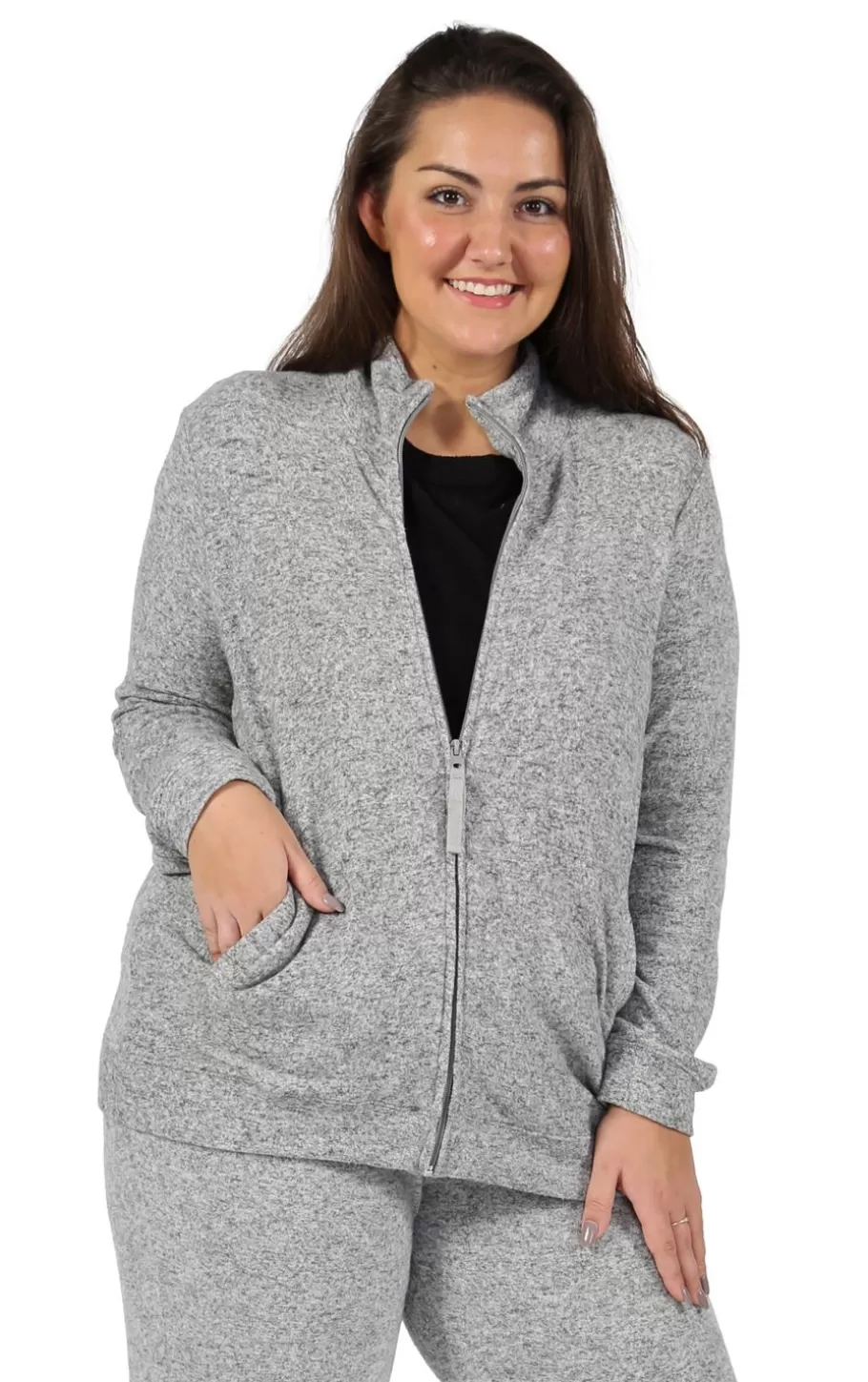 La Cera™ Chaqueta Flip De Talla Grande The Comfort Collection^ Más Ropa Cómoda