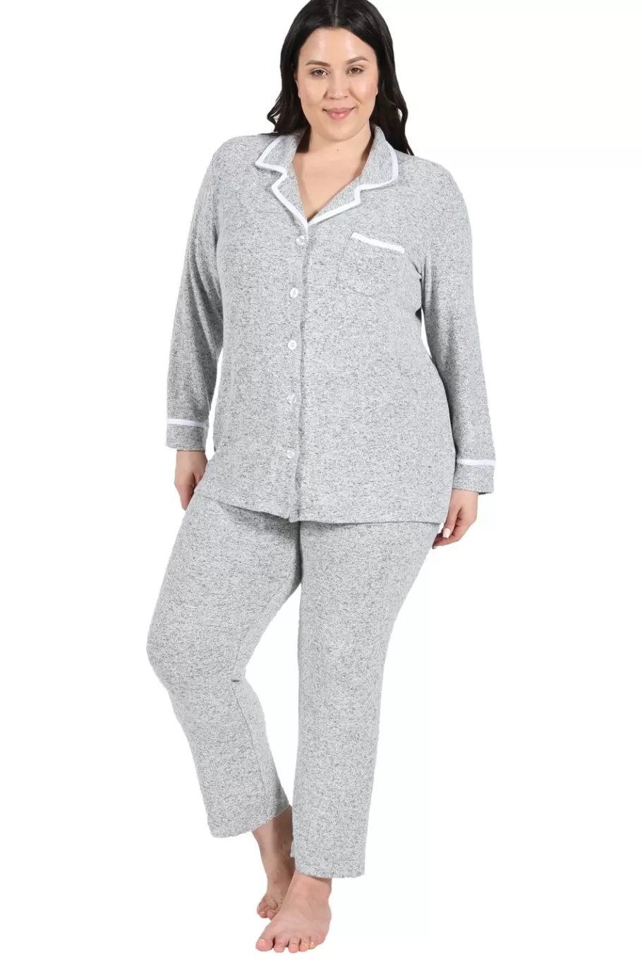 La Cera™ Conjunto De Pijama A Medida De Talla Grande The Comfort Collection^ Más Ropa De Dormir