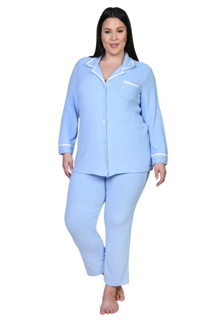 La Cera™ Conjunto De Pijama A Medida De Talla Grande The Comfort Collection^ Más Ropa De Dormir