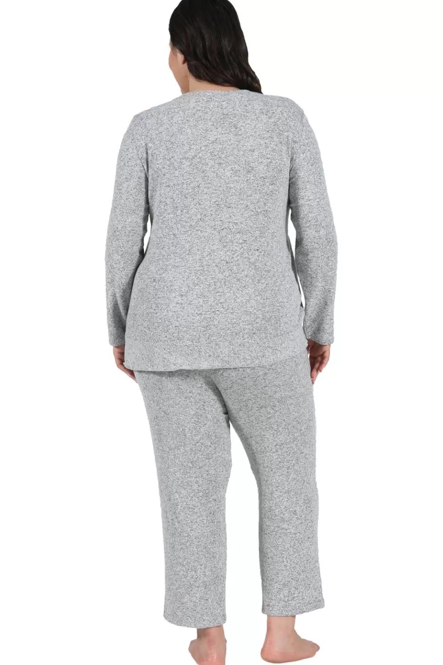 La Cera™ Conjunto De Pijama Con Broche A Presion De Talla Grande De The Comfort^ Más Ropa Cómoda