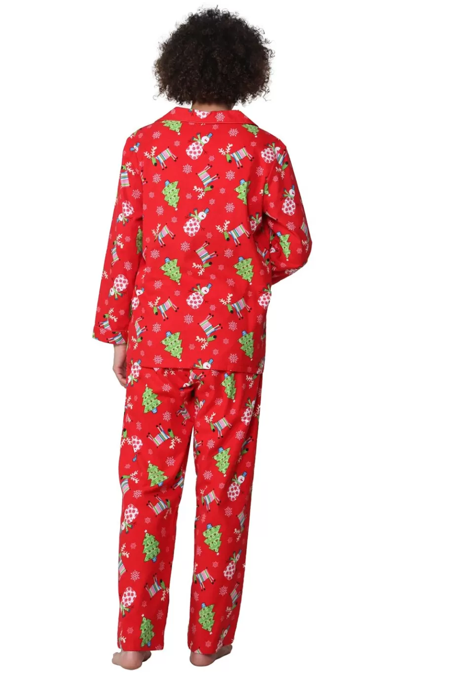 La Cera™ Conjunto De Pijama Con Estampado De Renos S De Franela^ Pijama