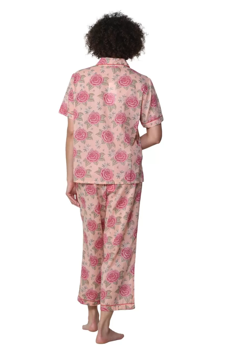 La Cera™ Conjunto De Pijama De Algodon De Manga Corta La Cera^ Pijama