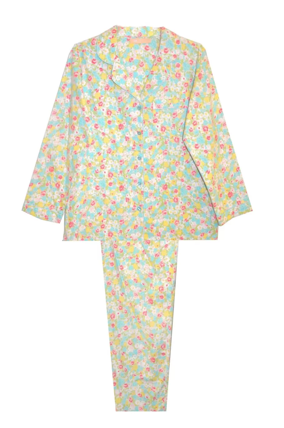 La Cera™ Conjunto De Pijama De Franela Floral De Talla Grande La Cera^ Más Ropa De Dormir