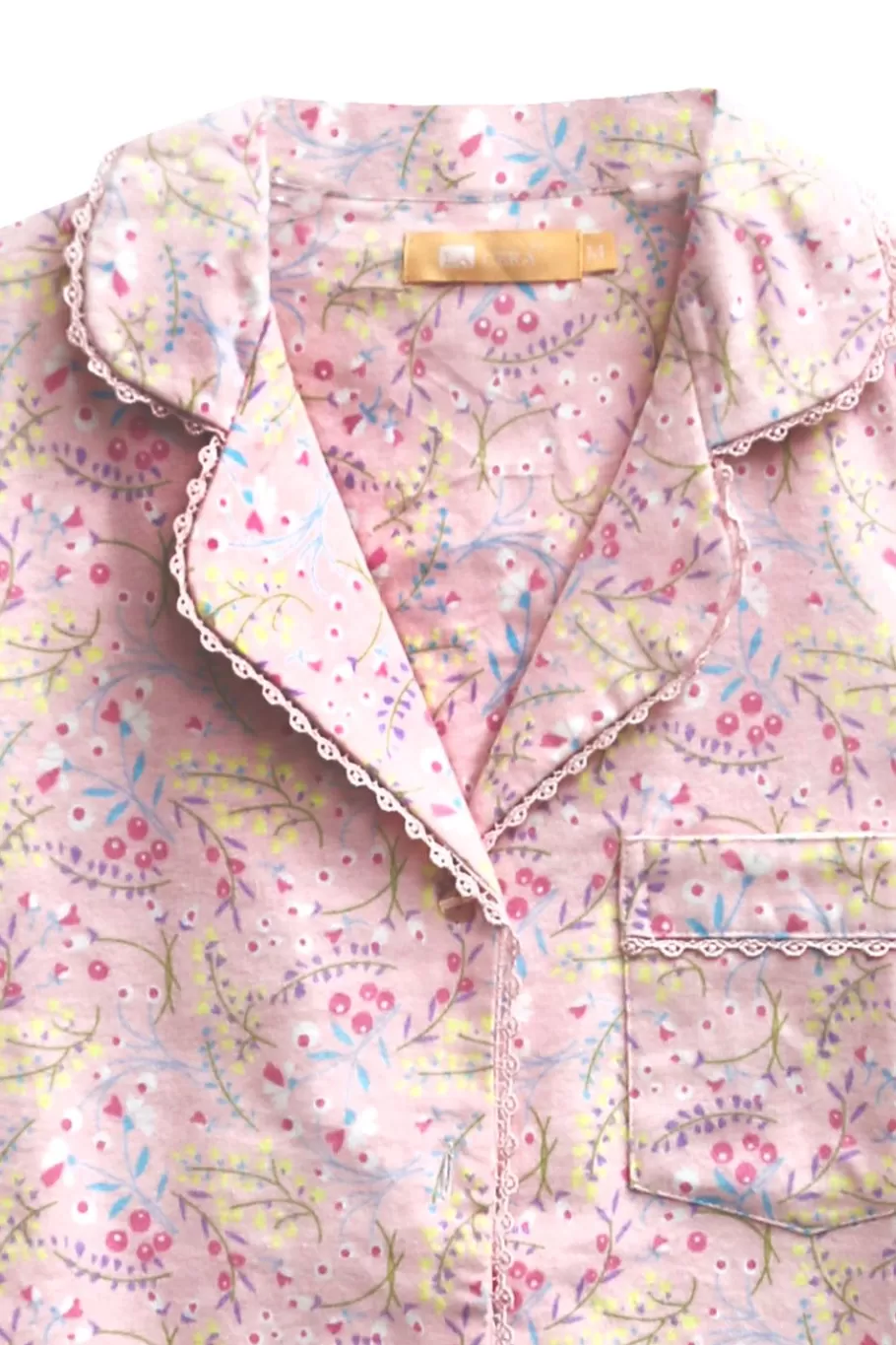 La Cera™ Conjunto De Pijama De Franela Largo Con Estampado Floral Wispy De Tall^ Pijama
