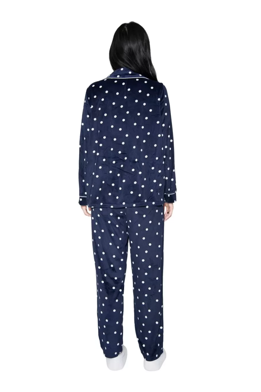 La Cera™ Conjunto De Pijama De Polar Minky Transparente De La Cera^ Pijama