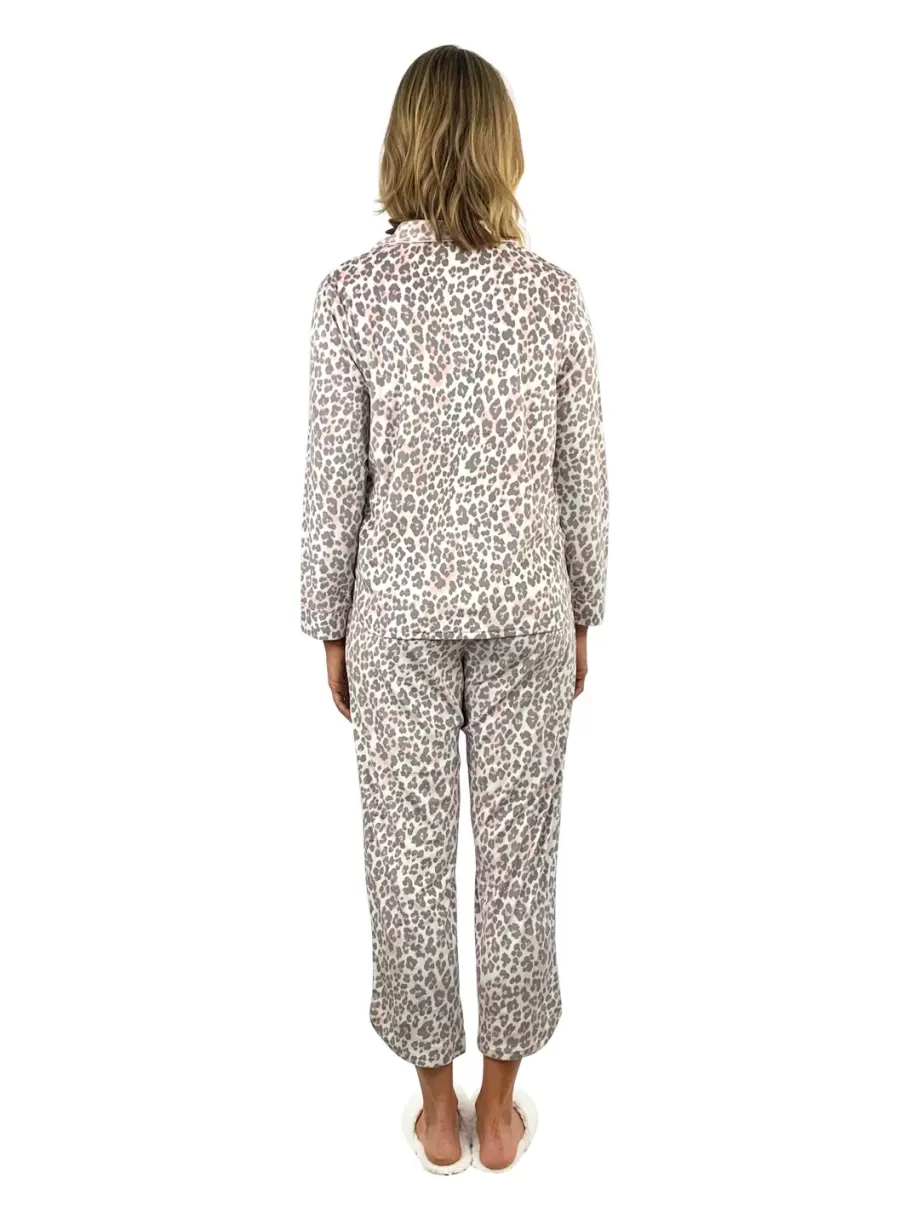La Cera™ Conjunto De Pijama De Polar Minky Transparente De La Cera^ Pijama