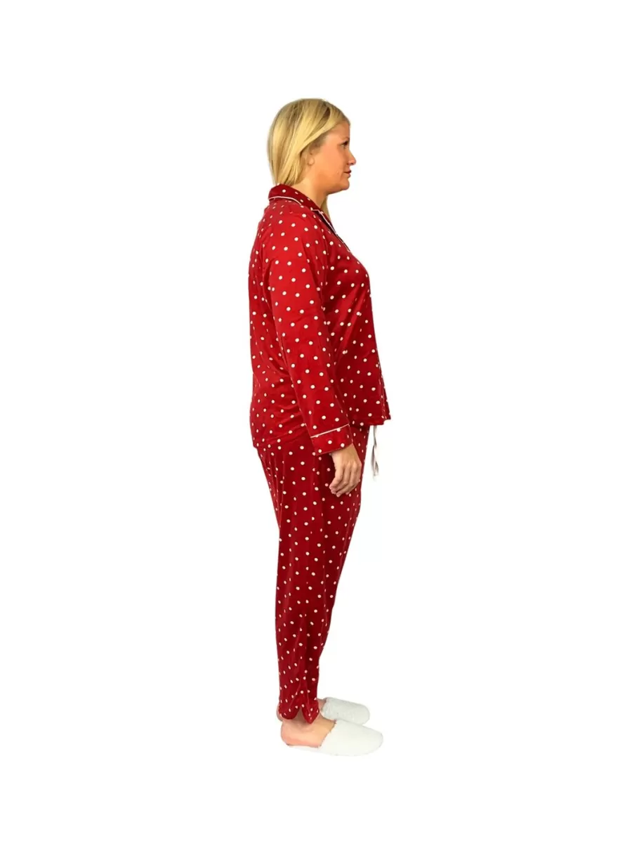 La Cera™ Conjunto De Pijama De Polar Minky Transparente De Talla Grande La Cera^ Más Ropa De Dormir