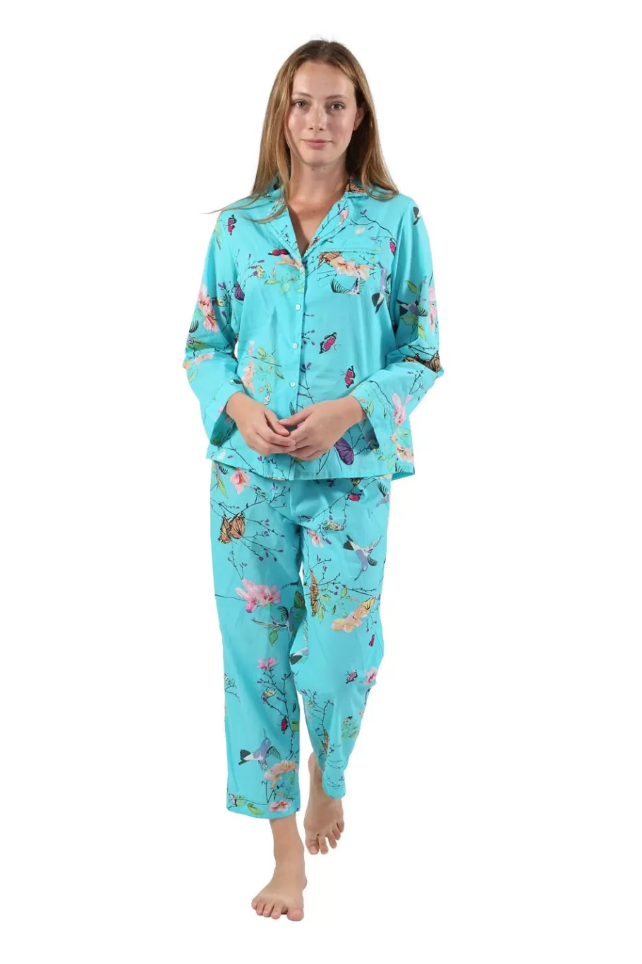La Cera™ Conjunto De Pijama Floral De Manga Larga La Cera^ Pijama