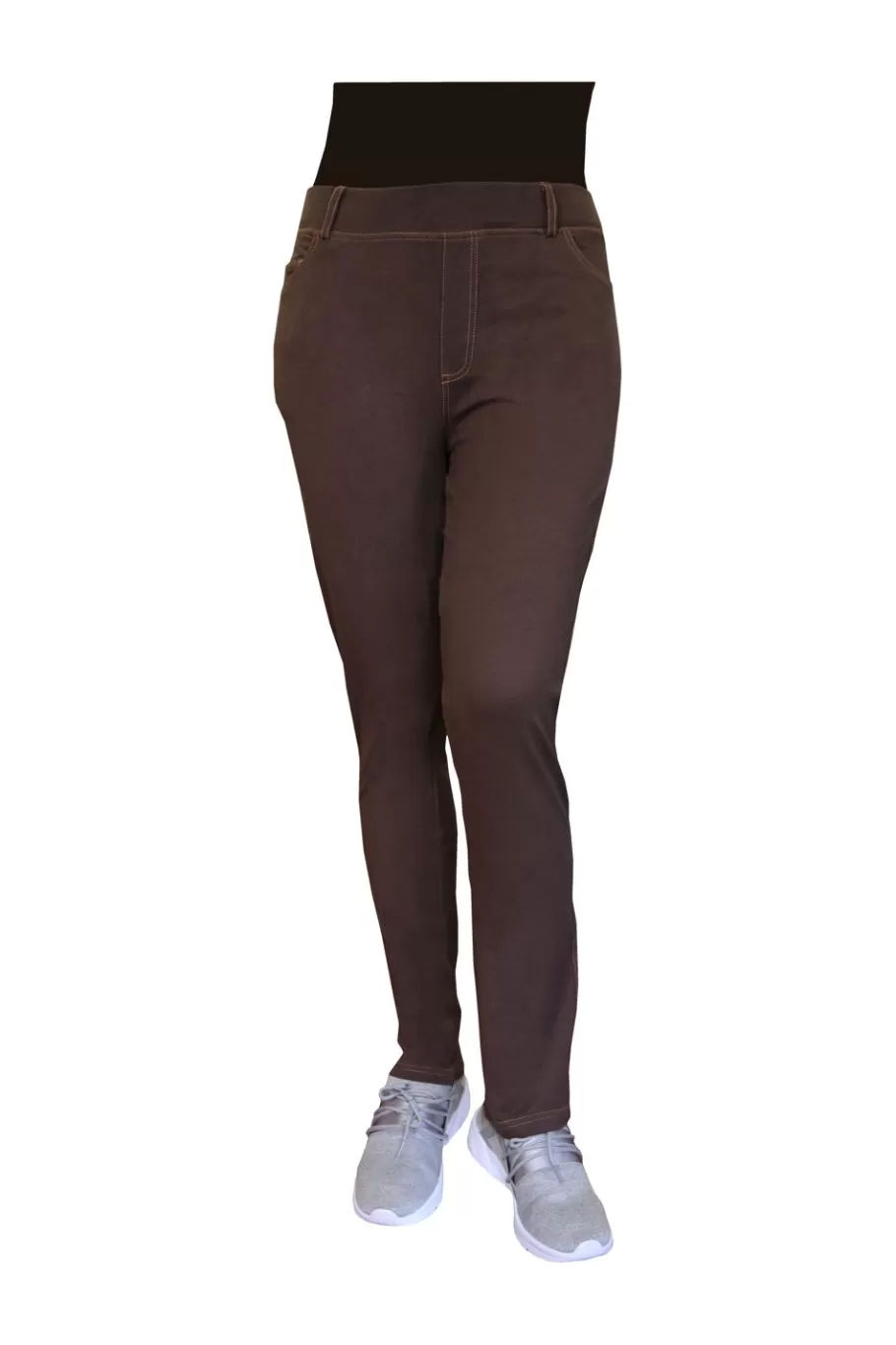 La Cera™ Jegging De Punto Elastico De Talla Grande La Cera^ Más Fondos