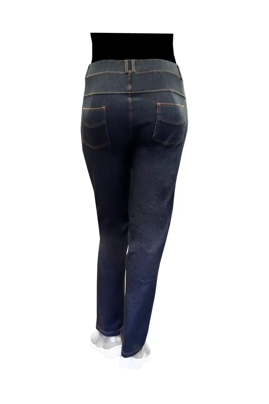 La Cera™ Jegging De Punto Elastico De Talla Grande La Cera^ Más Fondos