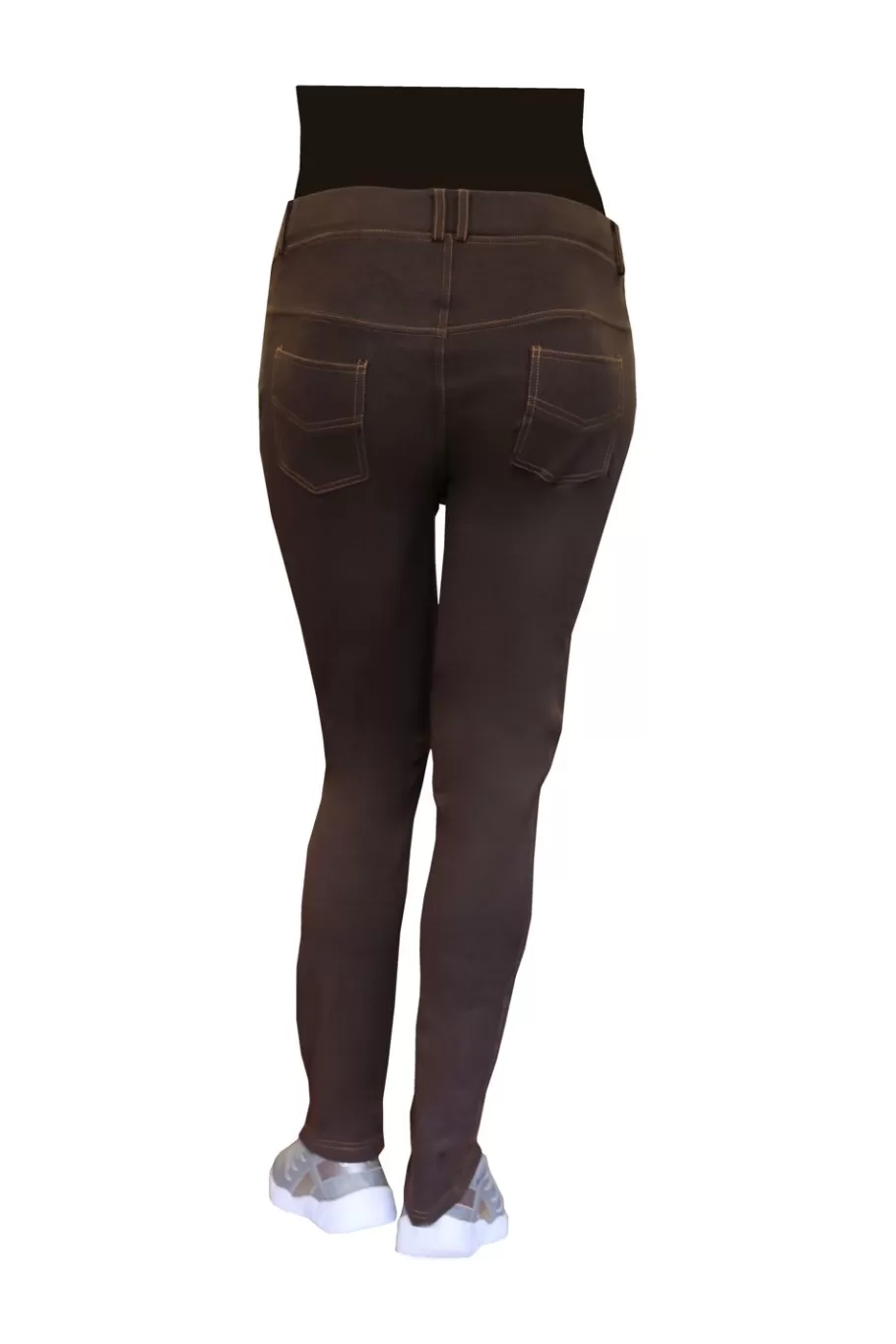 La Cera™ Jegging De Punto Elastico De Talla Grande La Cera^ Más Fondos