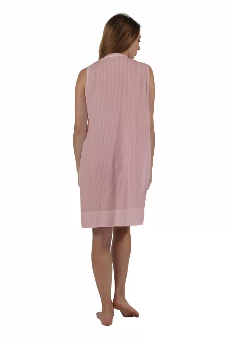 La Cera™ La Cera 100% Cotton Plus Size Leno Stripe Chemise^ Más Ropa De Dormir