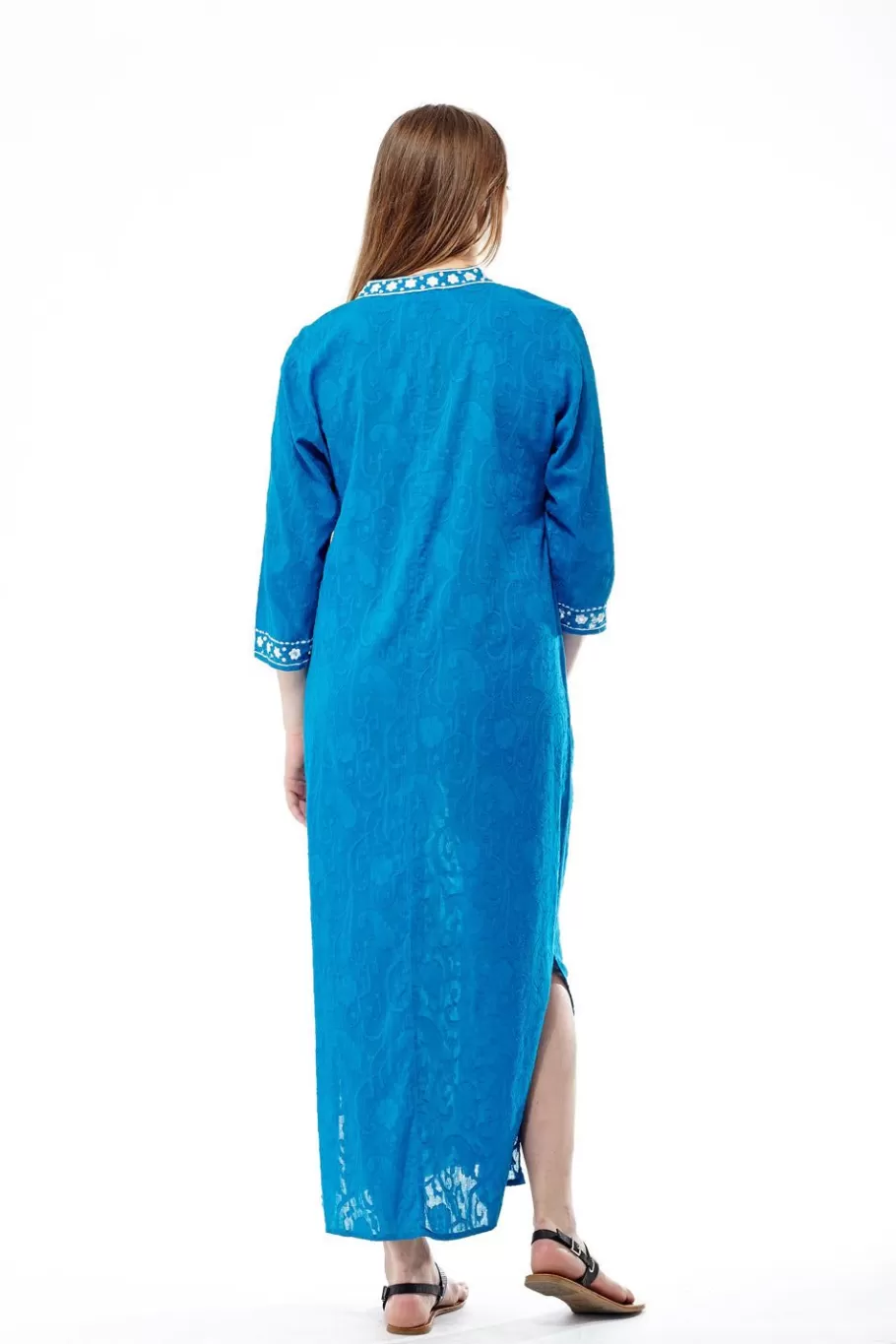 La Cera™ La Cera Caftan Bordado Con Manga 3/4 De Largo^ Caftanes