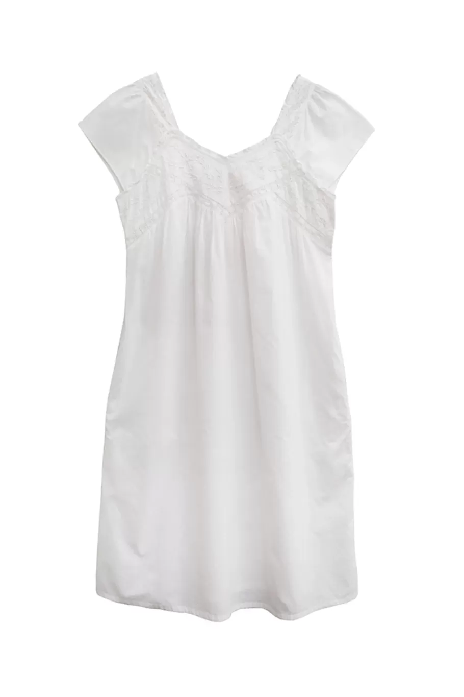 La Cera™ La Cera Camison De Novia Bordado 100% Algodon Talla Grande^ Más Ropa De Dormir