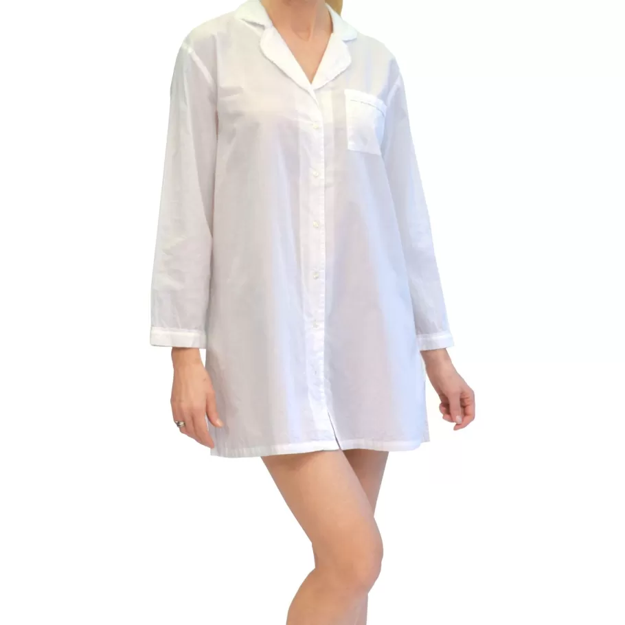 La Cera™ La Cera Plus Size Long Sleeve Cotton Nightshirt^ Más Ropa De Dormir
