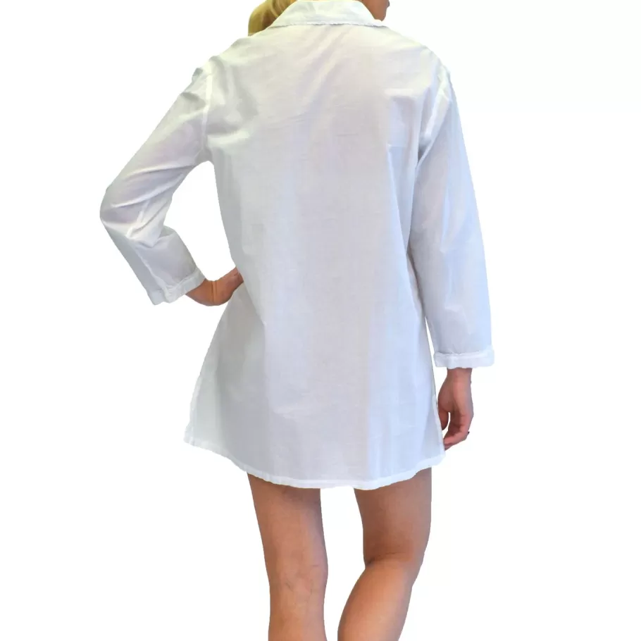 La Cera™ La Cera Plus Size Long Sleeve Cotton Nightshirt^ Más Ropa De Dormir