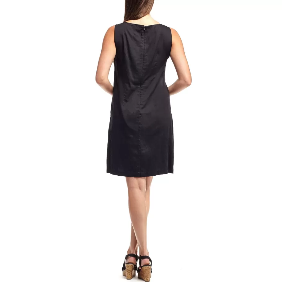 La Cera™ La Cera Vestido Corto De Voile De Algodon Sin Mangas^ Vestidos Tejidos
