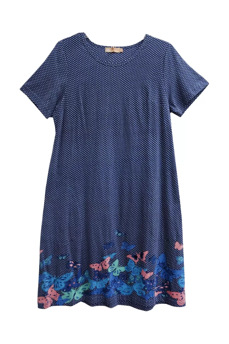 La Cera™ La Cera Vestido De Talla Grande De Manga Corta Con Estampado Floral De^ Vestidos Plus