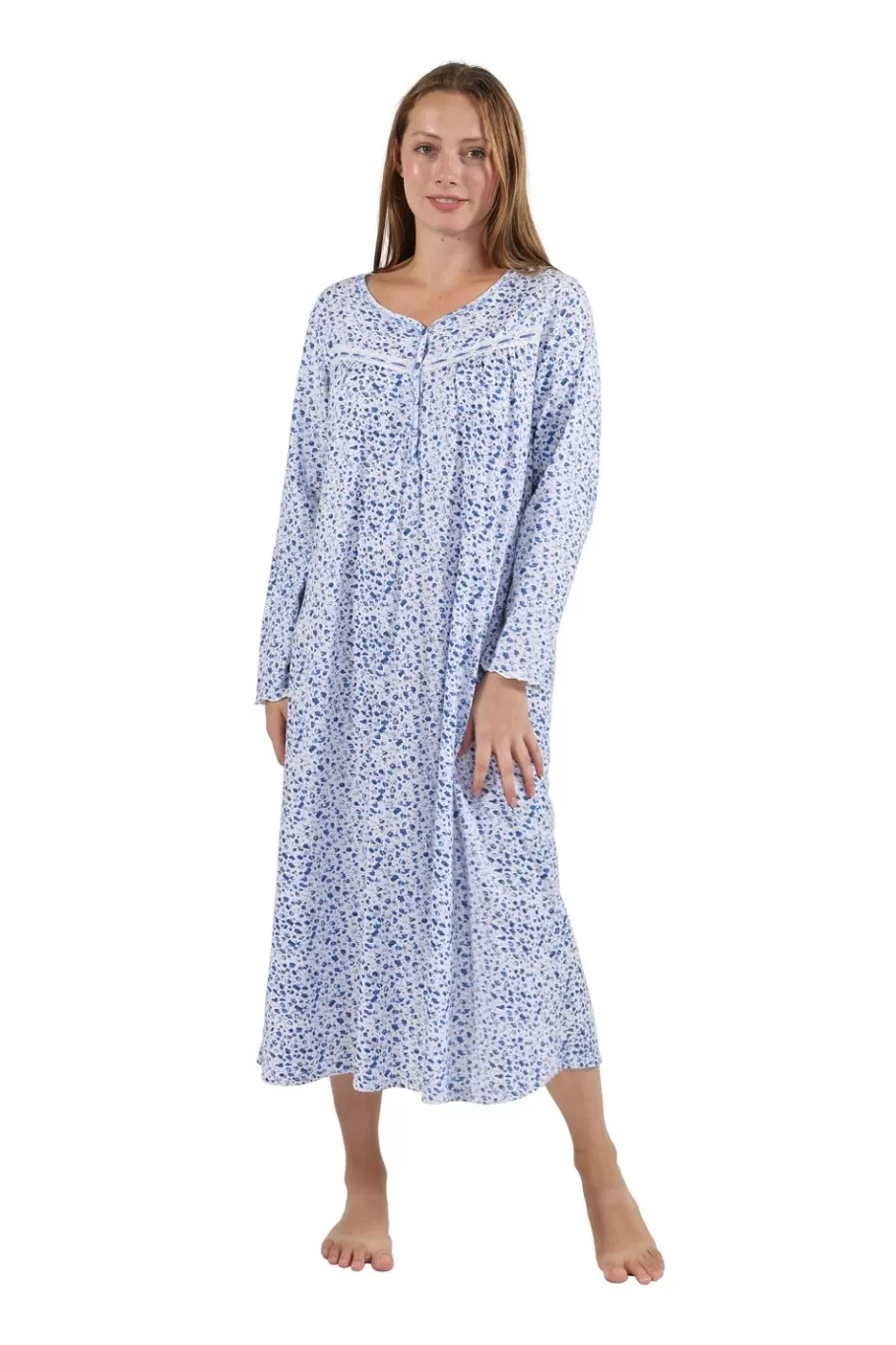 La Cera™ Minivestido De Punto De Algodon Floral 100% Algodon^ Vestidos