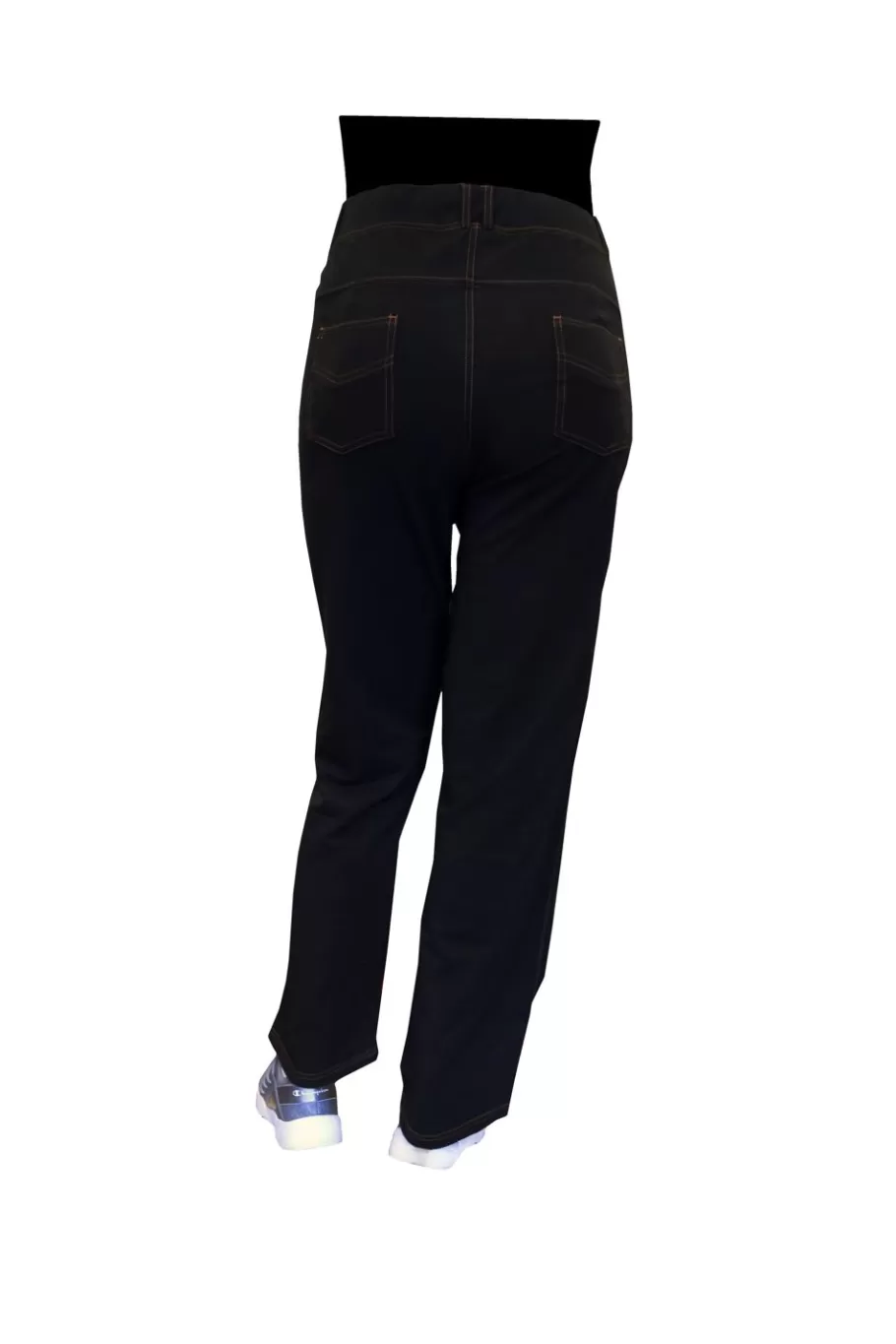 La Cera™ Pantalon Con Corte De Bota De Punto Elastico De Talla Grande La Cera^ Más Fondos