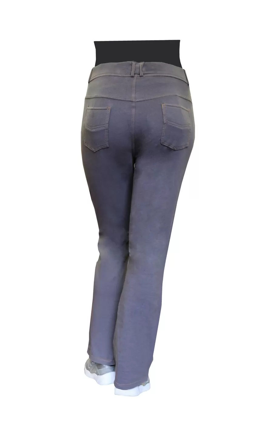 La Cera™ Pantalon Con Corte De Bota De Punto Elastico De Talla Grande La Cera^ Más Fondos