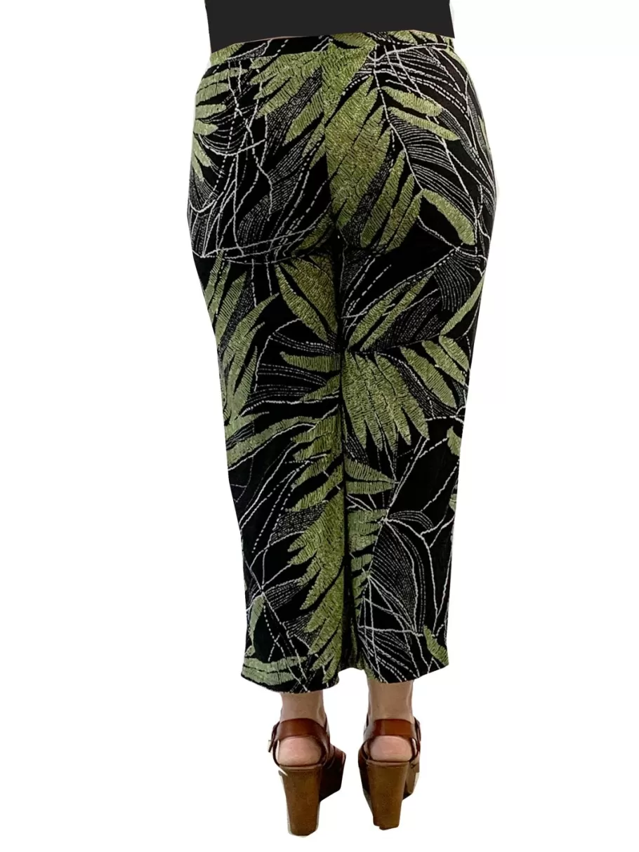 La Cera™ Pantalon Corto Con Estampado De Palmeras La Cera Savannah De Talla Gra^ Más Fondos