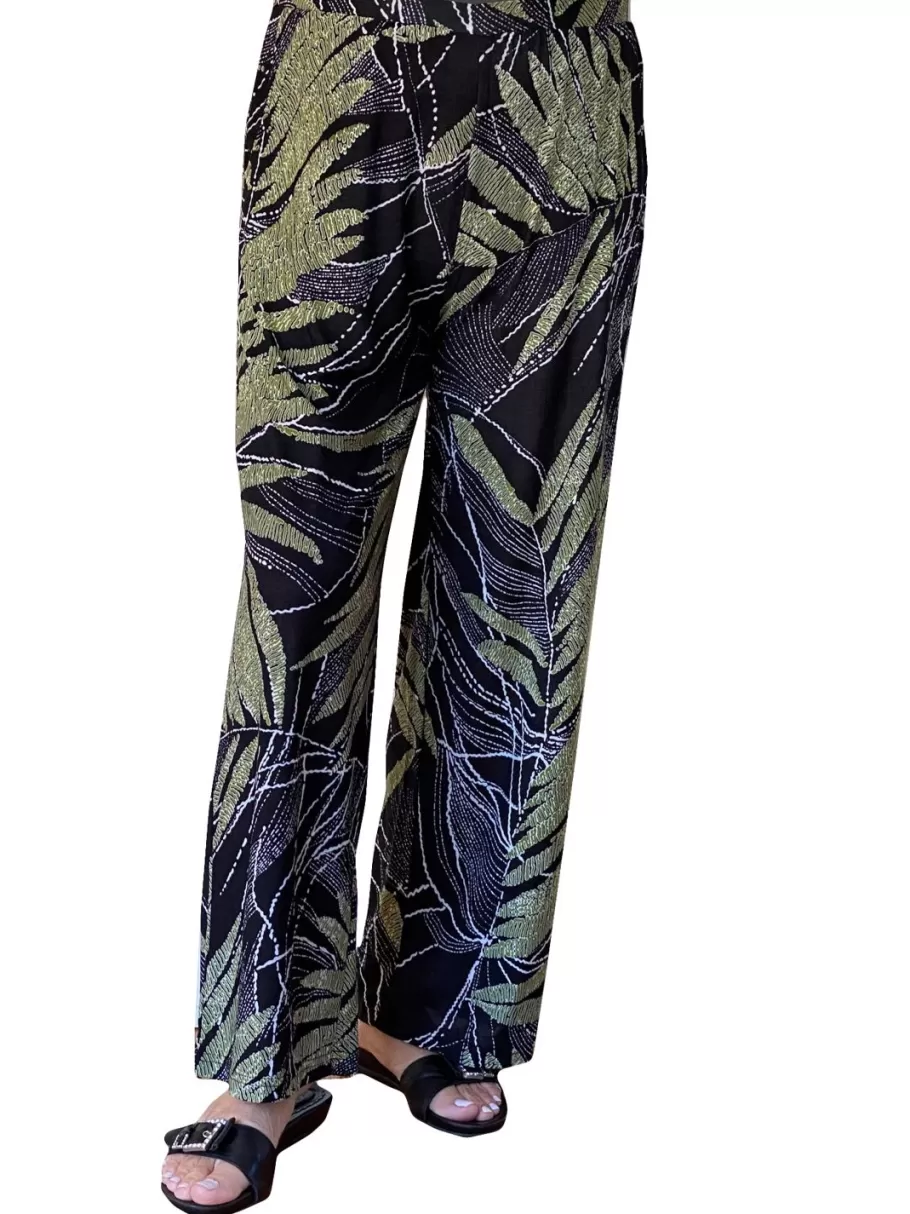 La Cera™ Pantalon Corto Con Estampado De Palmeras Savannah De La Cera^ Fondos