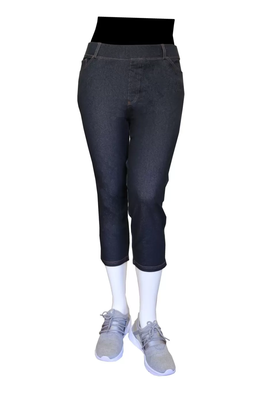 La Cera™ Pantalon Corto De Punto Elastico De Talla Grande La Cera^ Más Fondos