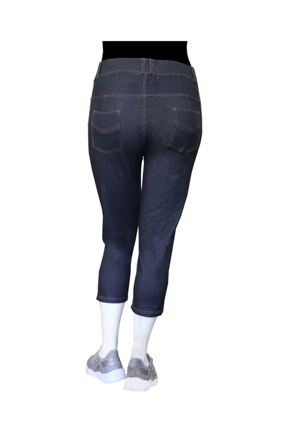 La Cera™ Pantalon Corto De Punto Elastico De Talla Grande La Cera^ Más Fondos