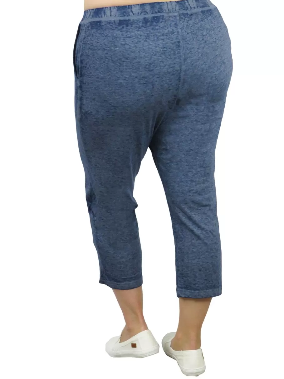 La Cera™ Pantalon Corto De Punto Suave Y Flexible - Talla Grande^ Más Ropa Cómoda